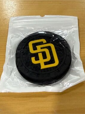 San Diego Padres Car Cup Holder Coasters 2 pcs. New sealed.
